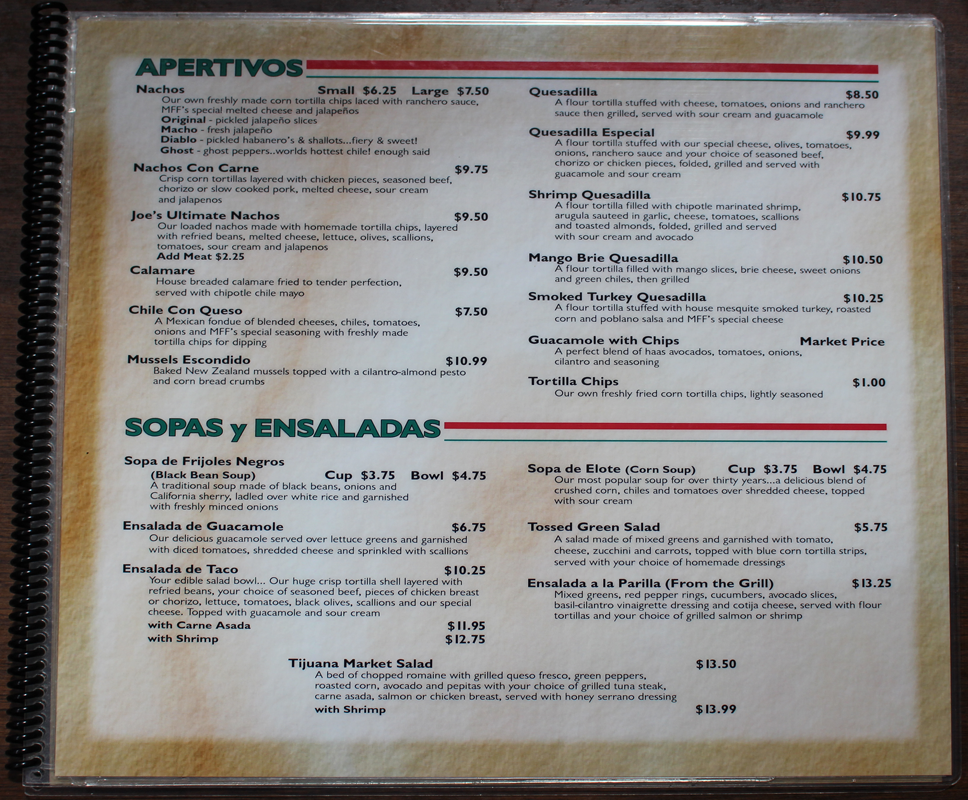Menu Page 3