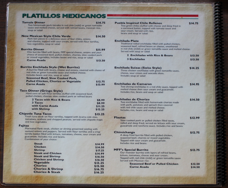Menu Page 3