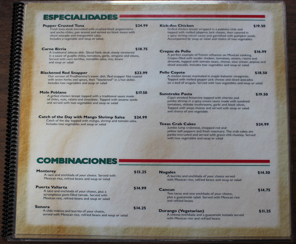 Menu Page 3