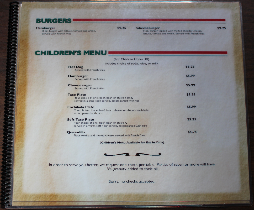 Menu Page 3